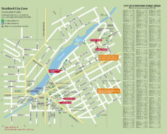 Stratford Tourist Map Stratford Tourist Map