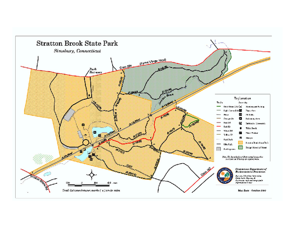 Stratton Brook State Park map