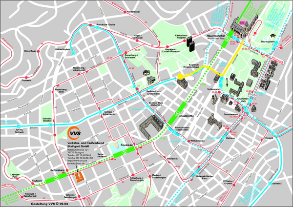 Stuttgart Street Map - Stuttgart Germany • mappery