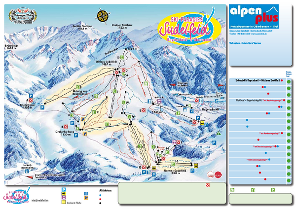 Sudelfeld Ski Trail Map