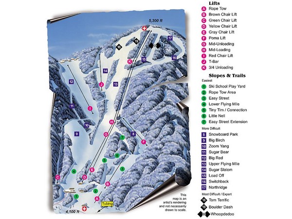 Sugar Mountain Resort Ski Trail Map