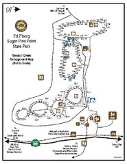 Sugar Pine Point State Park Campground Map