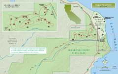 Sugar Pine Point State Park North Map