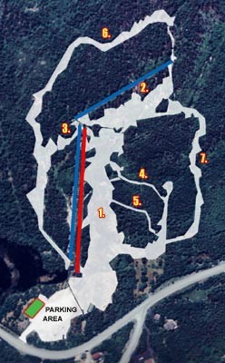 Sugarloaf Ski Hill Ski Trail Map