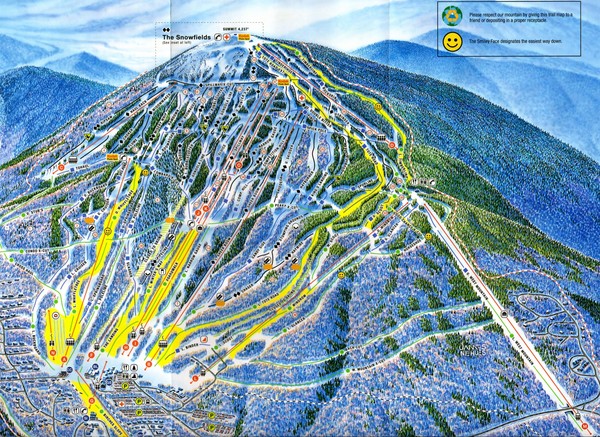 Sugarloaf Hiking Trail Map Sugarloaf Trail Map - Sugarloaf Mountain Maine Usa • Mappery