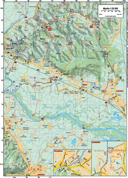 Sulta and Sava Croatia Cycling Route Map