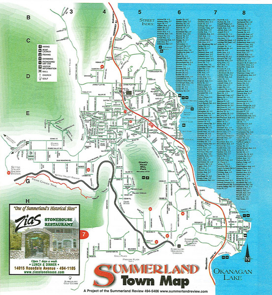 Summerland Town Map Summerland BC • mappery