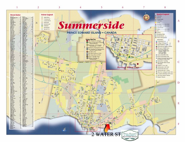 Map Of Summerside Pei Summerside Tourist Map - Summerside Prince Edward Island • Mappery