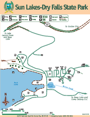 Sun Lakes-Dry Falls State Park Map