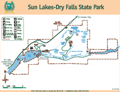 Sun Lakes-Dry Falls State Park Map