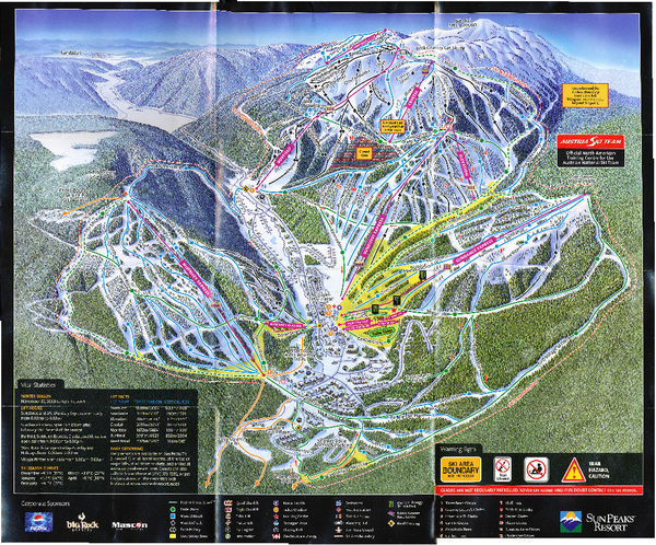 Sun Peaks Resort Ski Trail Map