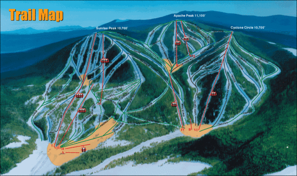 Sunrise Park Resort Ski Trail Map