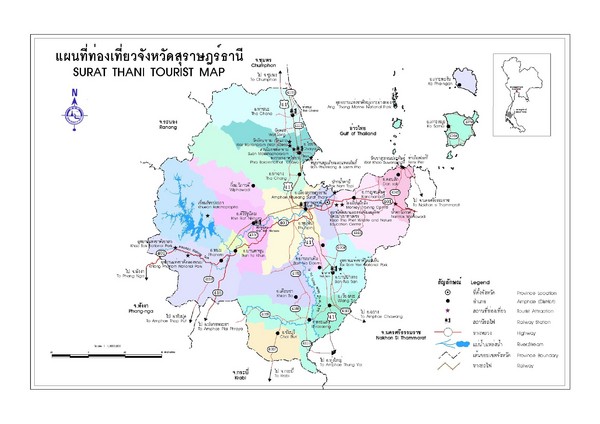 Surat Thani Map