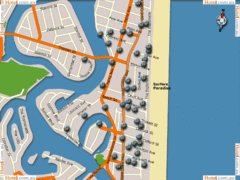 Surfers Paradise Hotel Map