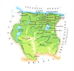 Surinam Map