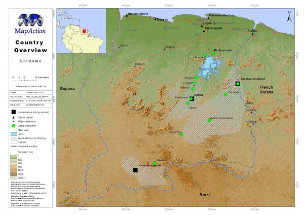 Suriname Overview Map