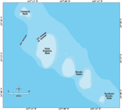 Surrounding Banks of Frigate Shoals Map