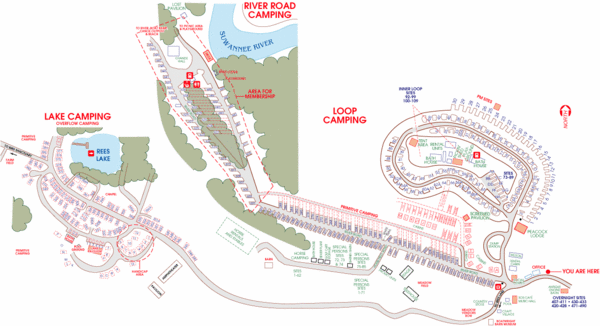 Suwanee Park Camping Map