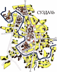 Suzdal Restaurant Map Suzdal Restaurant Map