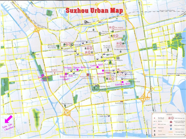 Suzhou City Map