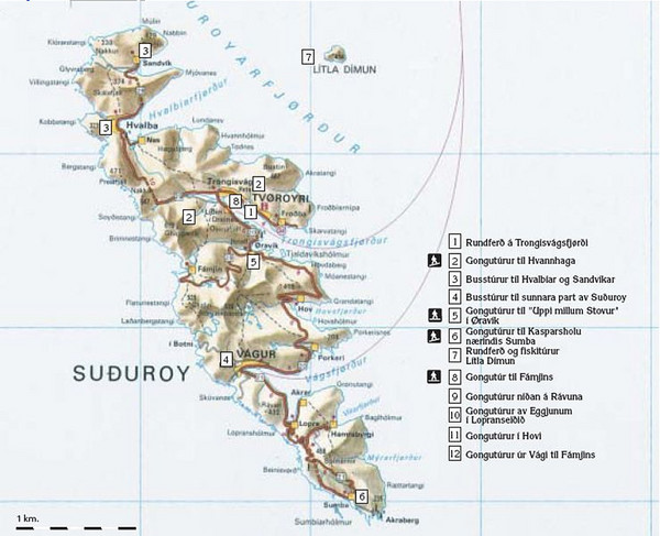 Suðuroy Tourist Map