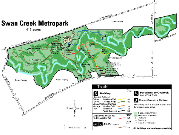 Swan Creek Metropark Map
