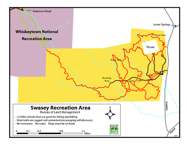 Swasey Recreation Area Map