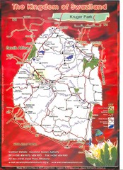 Swaziland Tourist Map