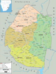 Swaziland political Map