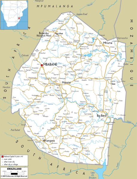 Mbabane Map | Maps