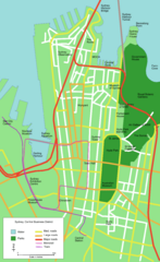 Sydney Central Business District Map