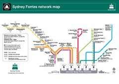 Sydney Ferries Map
