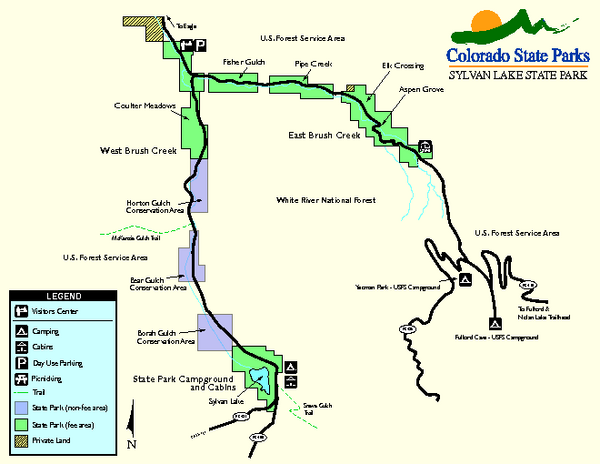 Sylvan Lake State Park Map