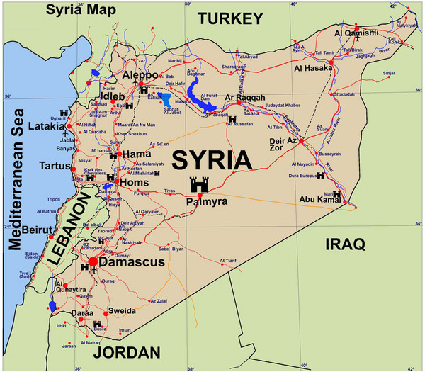 Χάρτης Συρίας