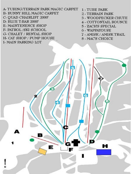 Table Mountain Ski Trail Map
