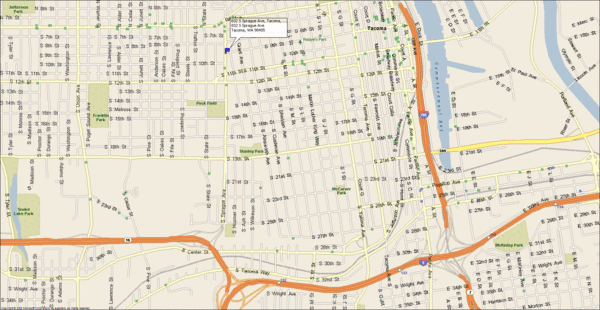 Tacoma, Washington City Map