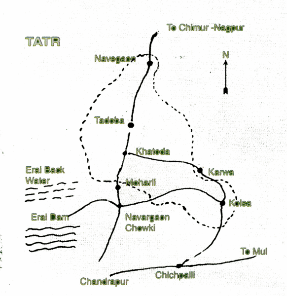 Tadoba National Park Map