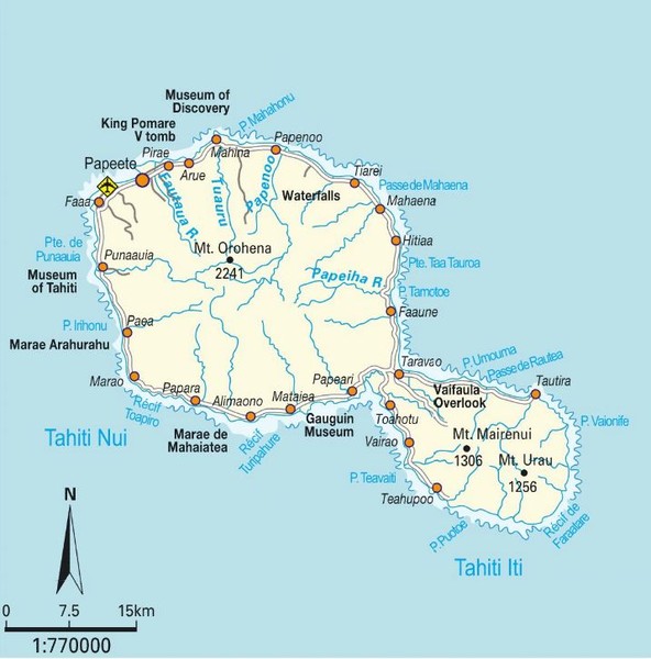 Tahiti Map