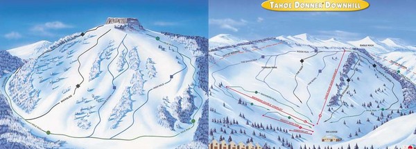 Tahoe Donner Ski Trail Map