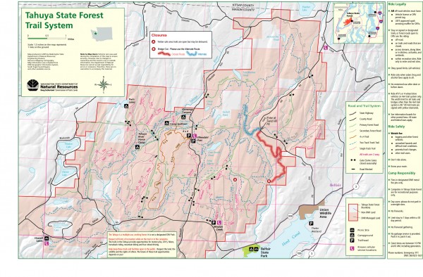 Tahuya State Forest Trail Map