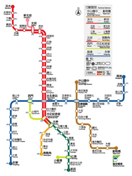 Taipei Rapid Transit Map