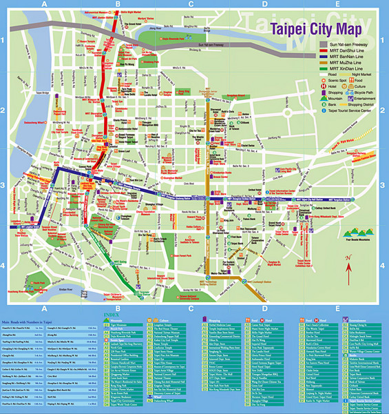 Taipei Tourist Map