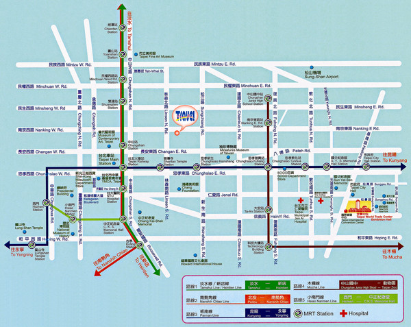 Taiwan Tourist map