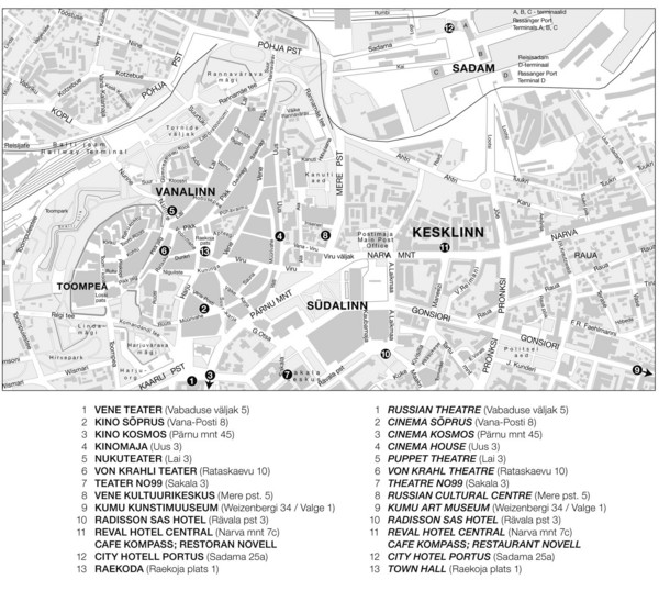 Tallinn Estonia Map Pdf