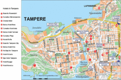 Tampere Hotel Map Tampere Hotel Map