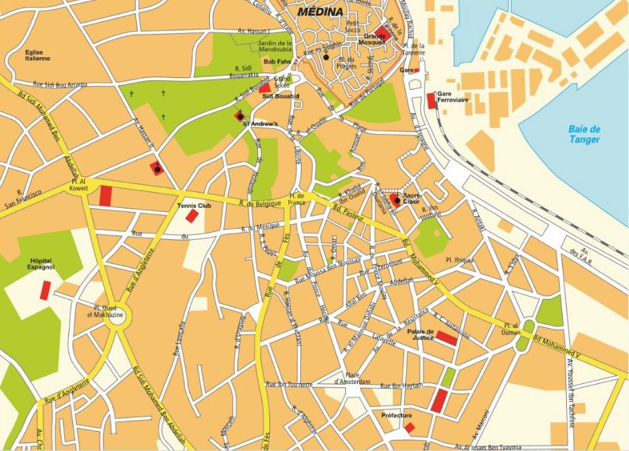 Tangier city Map • mappery