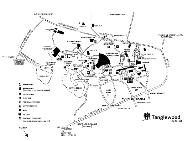 Tanglewood Map