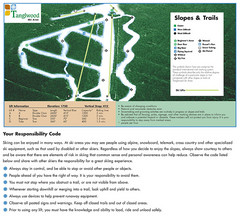 Tanglwood Ski Area Ski Trail Map
