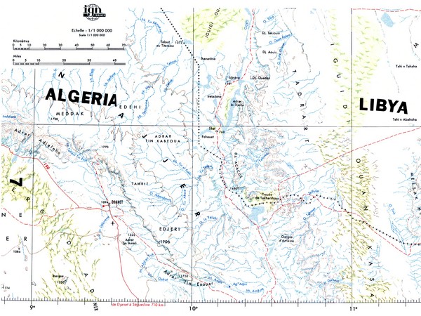 Tassili N'Ajjer National Park Map