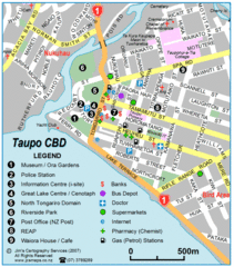 Taupo Town Map
